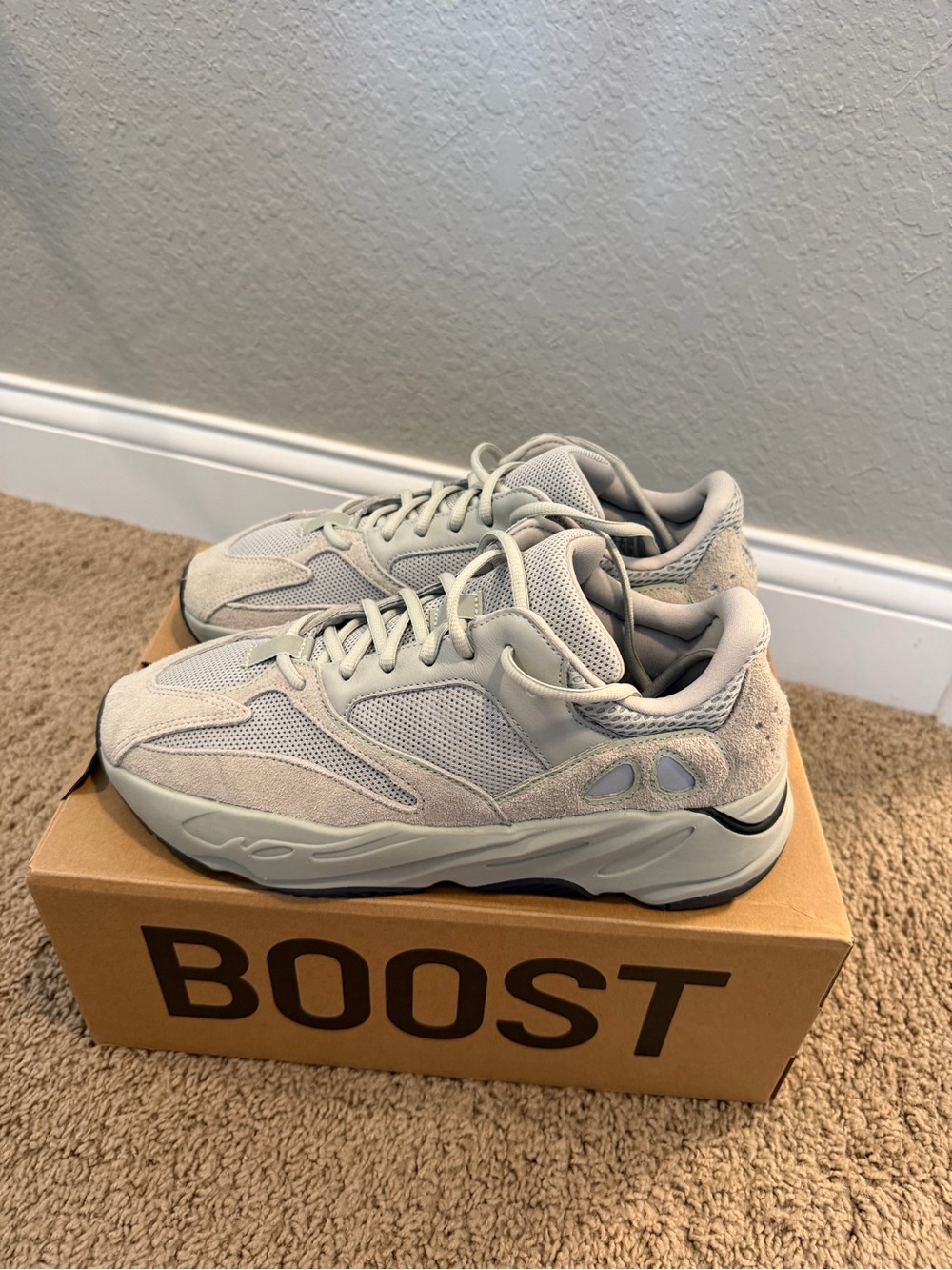 Yeezy Light Gray/Taupe Sneakers